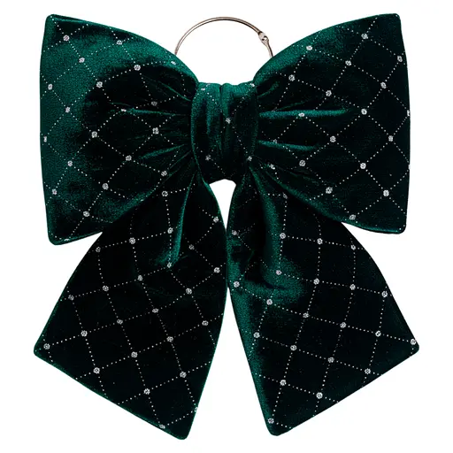 Святковий бант на ялинку і двері Yiwu оксамитовий 25 на 35 см  CR-2-20