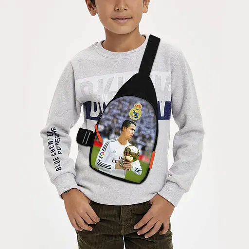 Сумка через плече дитяча Кріштіану Роналду 29х17 см сумка слінг для хлопчика (02064)