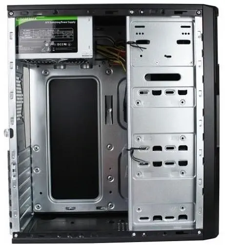 Корпус GameMax ET-210 Black, 400 Вт, Midi Tower, ATX / Micro ATX / Mini ITX, 2хUSB 2.0, 370x175x410 мм (ET-210-400W) - фото 2