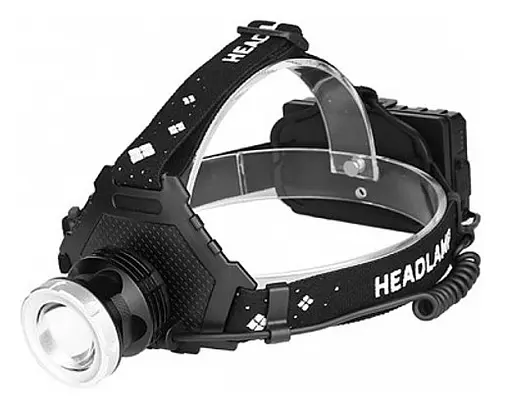 Налобный фонарь Police BL-T50-P50 1580000W + zoom + P.B + microUSB + 3х18650 + 5 режимов