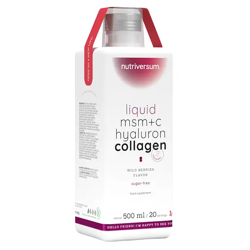 Дієтична добавка Nutriversum Liquid MSM+C Hyaluron Collagen лісові ягоди 500 мл - фото 1