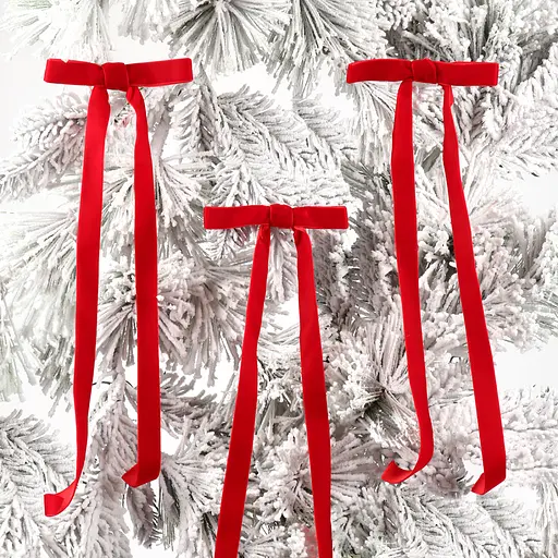 Набор декоративных украшений Yes! Fun Банты 36x12 см 5 шт. бордо (975097) - фото 5