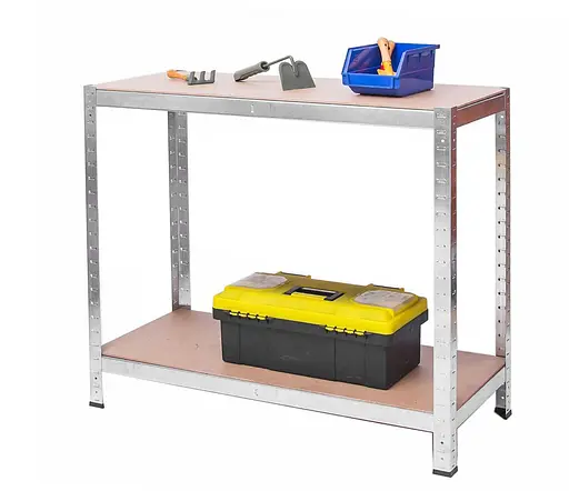 Стелаж металевий 150x70x30 4 полиці (сірий) - фото 8