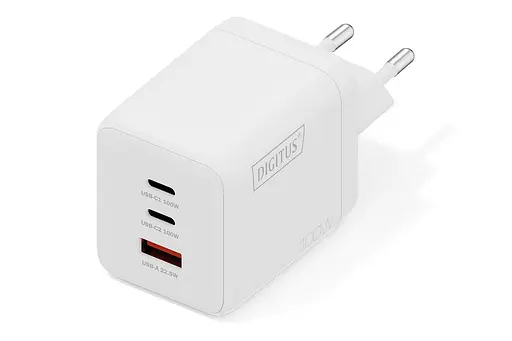 Зарядное устройство 2xUSB-C, 1xUSB-A DIGITUS GaN 100 W - фото 1