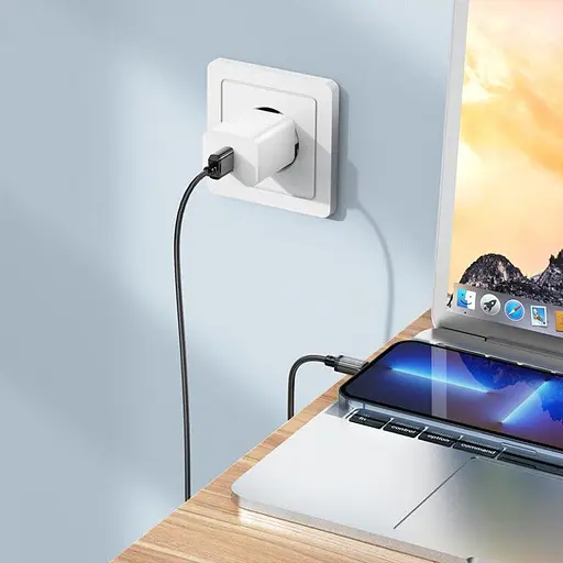 Кабель Borofone BX87 Sharp charging data cable for iP unpackaged чорний - фото 3