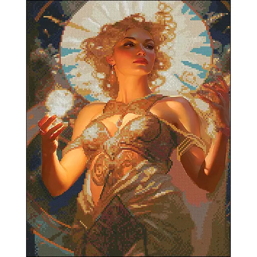 Алмазна мозаїка Strateg ПРЕМІУМ Богиня без підрамника розміром 40х50 см (ZAV4050-15) - фото 1