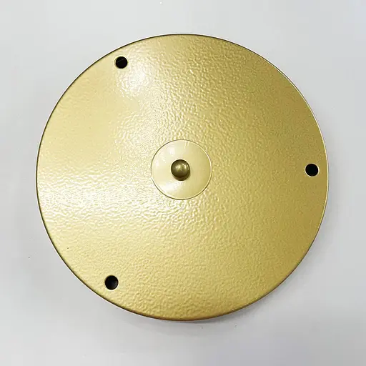 Кругла стельова основа у золотому кольорі для 3 світильників 24х2,5 см | Line F | Арт. BASE 3 GD - фото 1