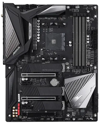 Материнская плата Gigabyte X570 Aorus Ultra Socket AM4 (X570 AORUS ULTRA) Б/У - фото 2