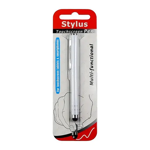 Стилус ємнісний, металевий, білий - фото 2