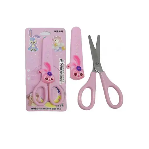 Ножиці, 14 см, у пластиковому чохлі Зайчик, 2 шт. (В асортименті)