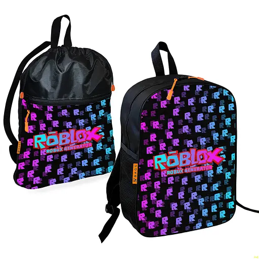Шкільний рюкзак дитячий Роблокс / Roblox + Сумка для взуття спортивної форми рюкзак-мішок хлопчикові (01818)
