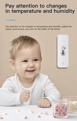 Розумний датчик температури та вологості Tuya Smart Bluetooth з дистанційним моніторингом - фото 14