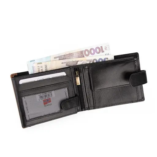 Гаманець чоловічий шкіряний Nordee REINN 992L чорний - фото 3