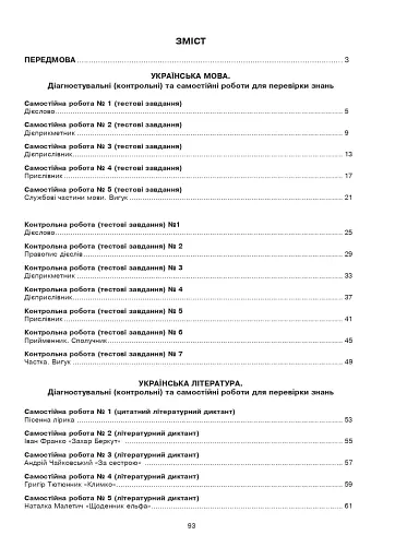 Українська мова та література. 7 клас. Діагностувальні (контрольні) та самостійні роботи для перевірки знань - фото 10