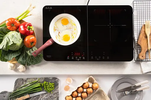 Плита настільна Camry CR 6514 індукційна/ конфорок: 2/ 3500Вт+3500В/ 60°-240° С/ склокераміка - фото 6