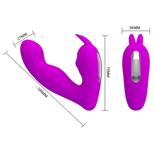 Вібратор Pretty Love Josephine G-spot 10.9 см фіолетовий - фото 4