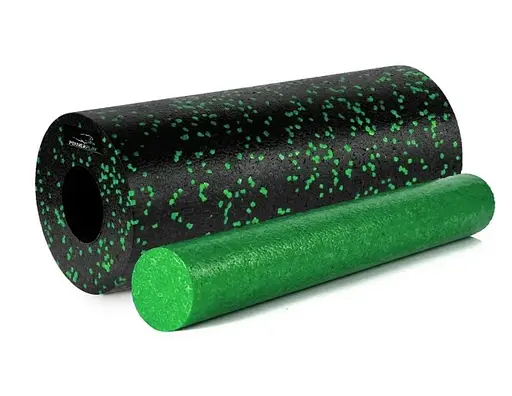 Масажний набір PowerPlay PP_4015 EPP Foam Roller Set 4in1 (2-ва роли + 2-ва м'ячі) Чорно-зелений (PP_4015_Green) - фото 2