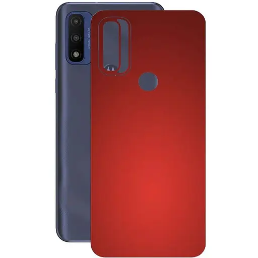 Защитная пленка StatusSKIN для Motorola G Pure Корпус Винил красная матовая - фото 1