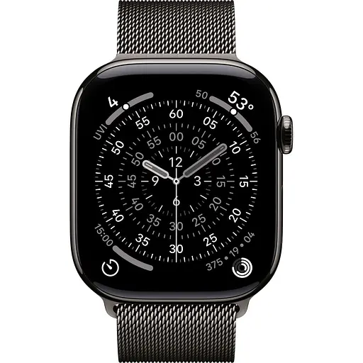 Смарт-годинник Apple Watch Series 11 GPS + Cellular 46 мм Slate Titanium Case with Slate Milanese Loop S/M (MFD34) [151115] - фото 2