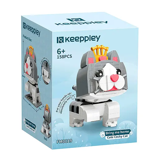 Конструктор "Кіт" 158 деталей, фігурка 10,2см FM0019