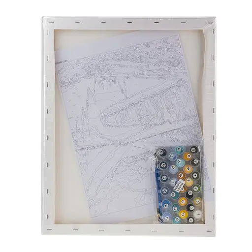 Набір для розпису по номерах "Райське озеро" 40*50 см, IDEA2-GX47210, ТМ "99IDEAS" - фото 6