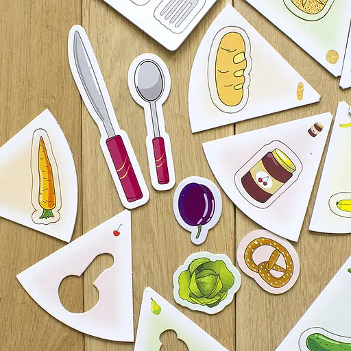 Навчальні пазли. Вивчаємо продукти харчування. Iq-club для малюків (у) 13203003 - фото 4