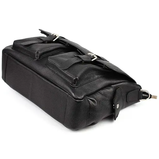 Кожаная мужская сумка через плечо TARWA 27х39х12 см sum0025373 - фото 6