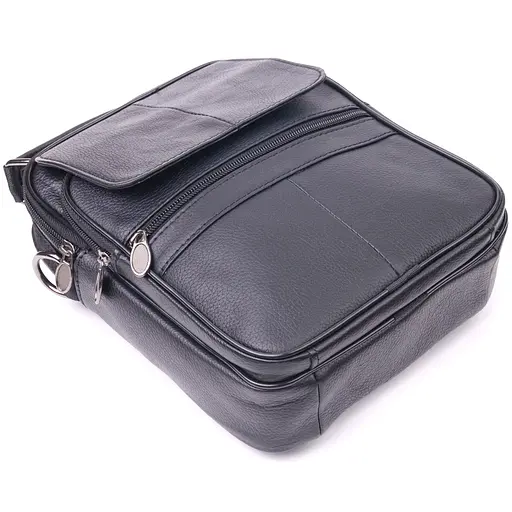 Чоловіча шкіряна сумка Vintage 19,5х25х6 см sum0022412 - фото 3
