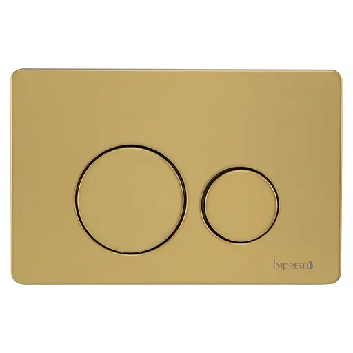 Кнопка змиву Imprese i7111SG золото сатин - фото 1