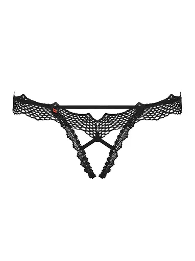 Трусики-стрінги Obsessive Bravelle L/XL чорний - фото 7
