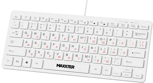 Клавиатура Maxxter KBM-C01W-UA White - фото 2