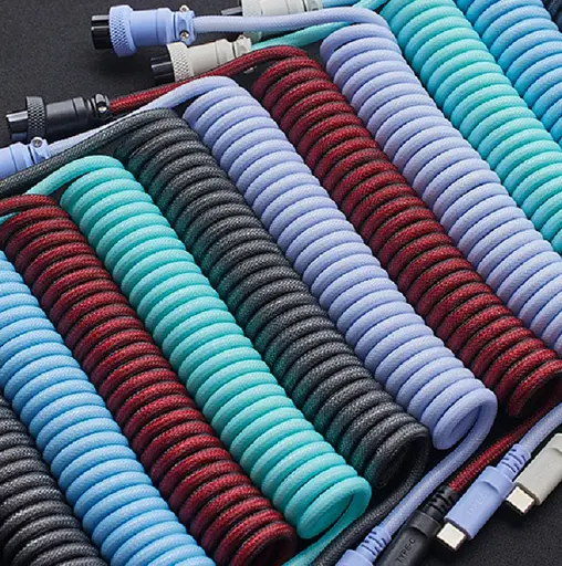 HyperX Кабель USB-A - USB-C спиральный, 1.37м Grey/Black - фото 8