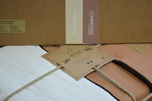 Постельное белье Essualte Akdeniz Krem-Commencer Варена Хлопок Limasso pbe0051951 - фото 3