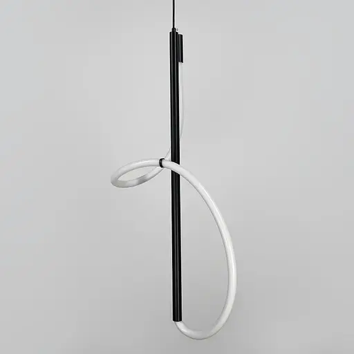 Чорний підвіс із неоном 80 см 35 Вт | Арт. CU 22N/800 BK | Line F - фото 2