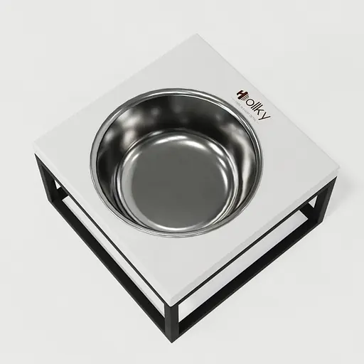 Hollky Base Solo M — миска на підставці для котів і середніх собак (1 × 0,8 л) - фото 7