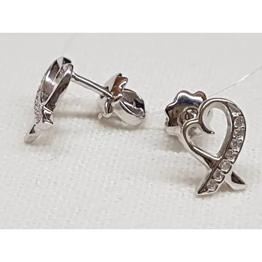 Срібні пуссети Qvaliz з фіанітами. 902-00484 - фото 3