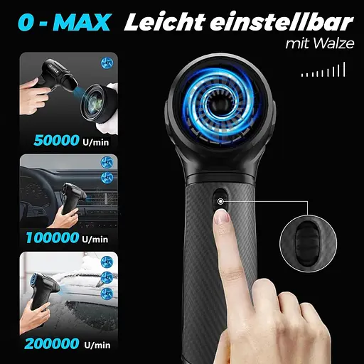 Электрический воздуходувка сжатый воздух Gliese Spray Dust Der 200 000 об/мин сжатый воздух - фото 3