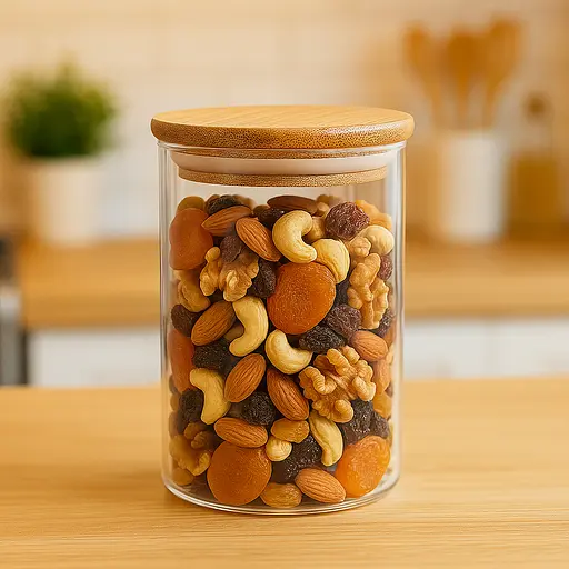 Банка стеклянная с крышкой для круп, макарон и прочего. Органайзер для круп [MD] - фото 3