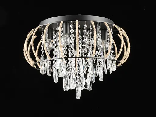 Люстра підвісна кришталева E2729/6, Чорний