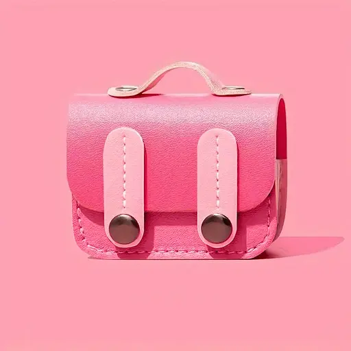 Шкіряний футляр Briefcase для навушників AirPods Pro 2 / Pro Pink - фото 2