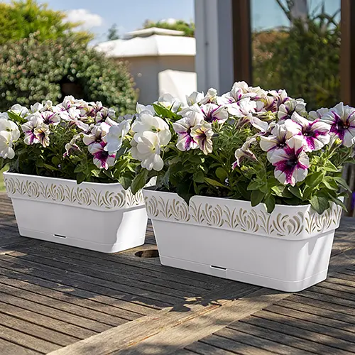 Вазон пластиковий OPERA GAIA, прямокутний, з автополивом, 2,7 л (88701) - фото 2