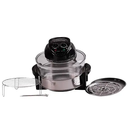 Электрическая галогенная конвекционная печь Sokany SK-560 на 13л с механическим управлением таймер 1400Вт - фото 2