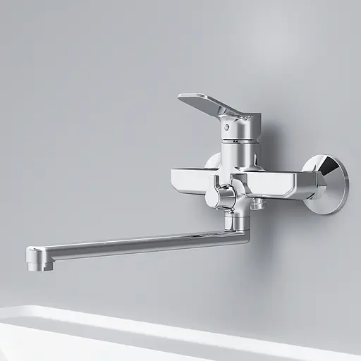 Змішувач для ванни Am.Pm X-Joy з довгим виливом хром F85A90000 Хром - фото 5