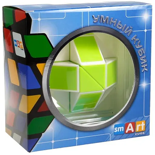 Змійка Рубіка біло-зелена в коробці (Smart Cube Snake White and Green in box) (SCT404) - фото 1