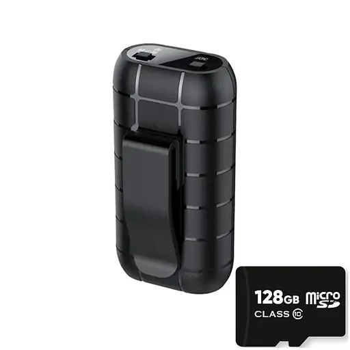 Міні диктофон з великим часом роботи Nectronix A50+, з пам'яттю 128 Гб, кліпса, магніт (100836-128)