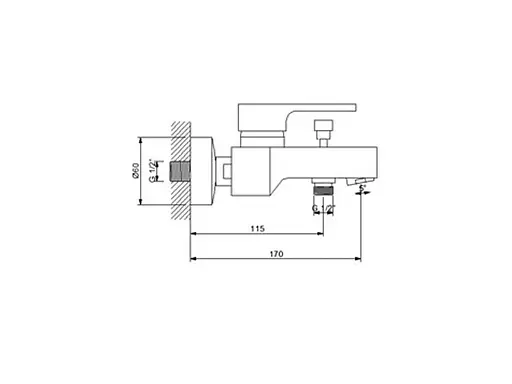 Змішувач для ванни Newarc Master 187511 - фото 6