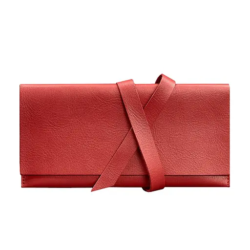 Кожаный женский тревел-кейс Voyager 1.0 красный - фото 6