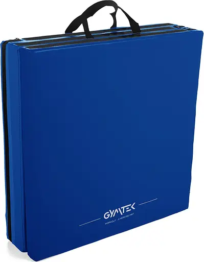 Мат гімнастичний Gymtek твердий 5 см темно-синій - фото 5