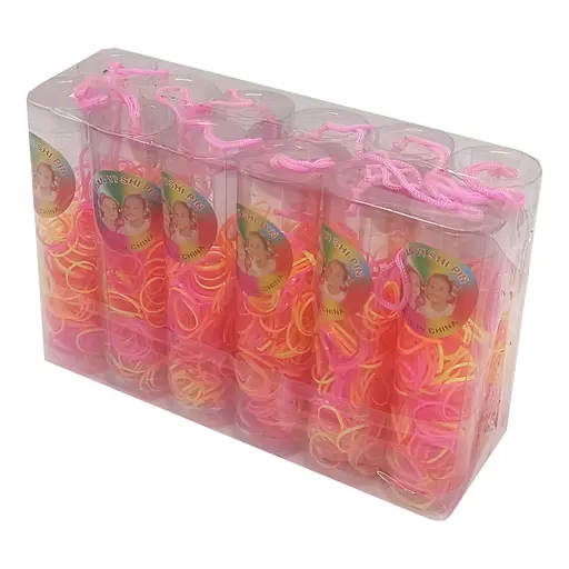 Дитяча резинка для волосся La-beauty 0308-506-5 силіконова, різнокольорова - фото 1