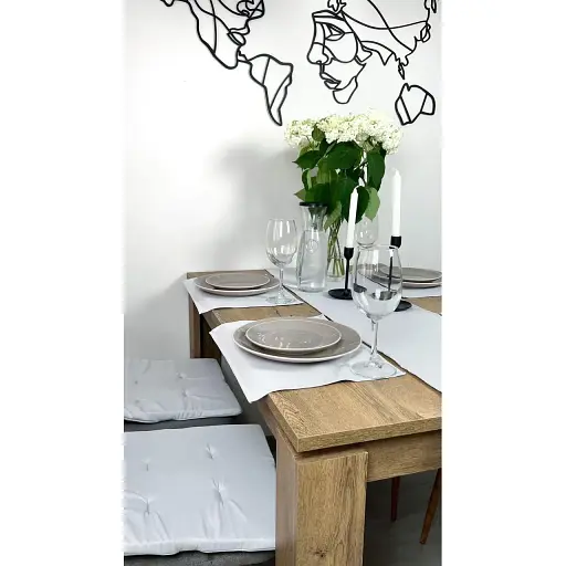 Комплект Доріжка водовідштовхувальна Світлосірий однотон 260х40 см 4 шт.